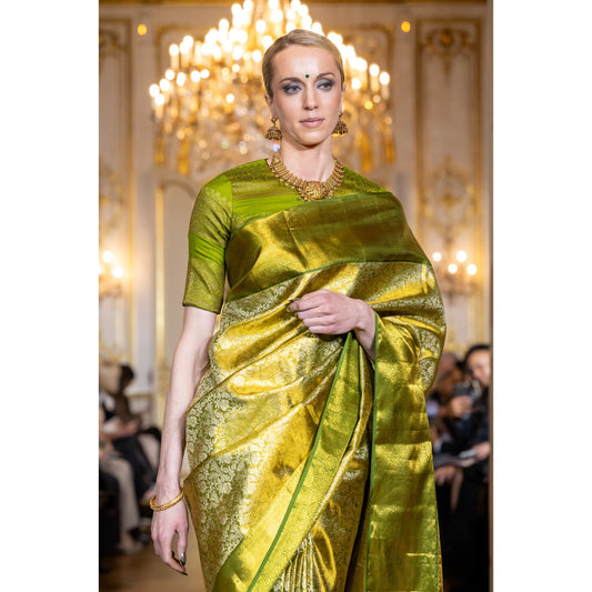 Paris Fashion Show - golden yellow