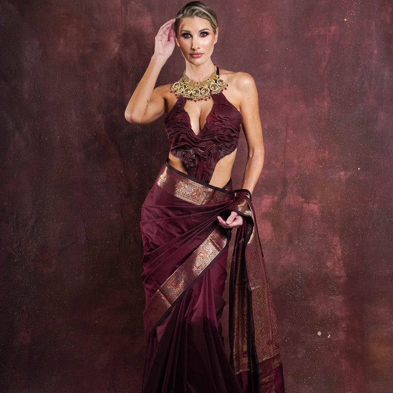 Harpers Bazaar maroon