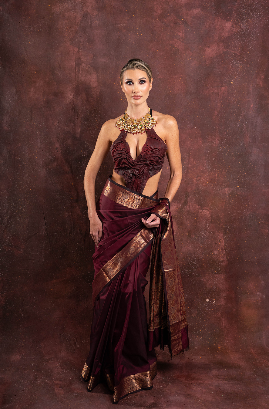 Harpers Bazaar maroon