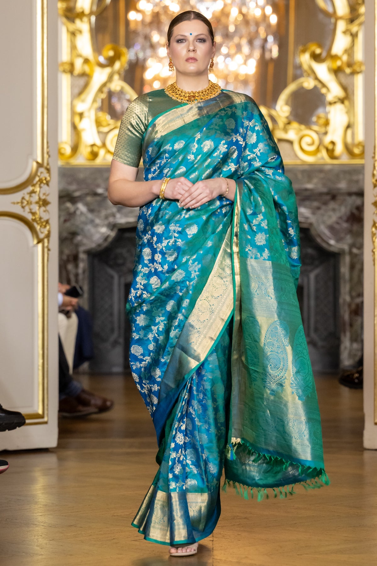 Paris Fashion Show - teal