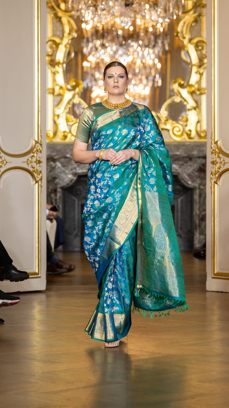 Paris Fashion Show - teal