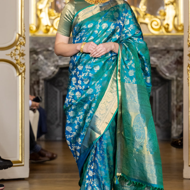 Paris Fashion Show - teal