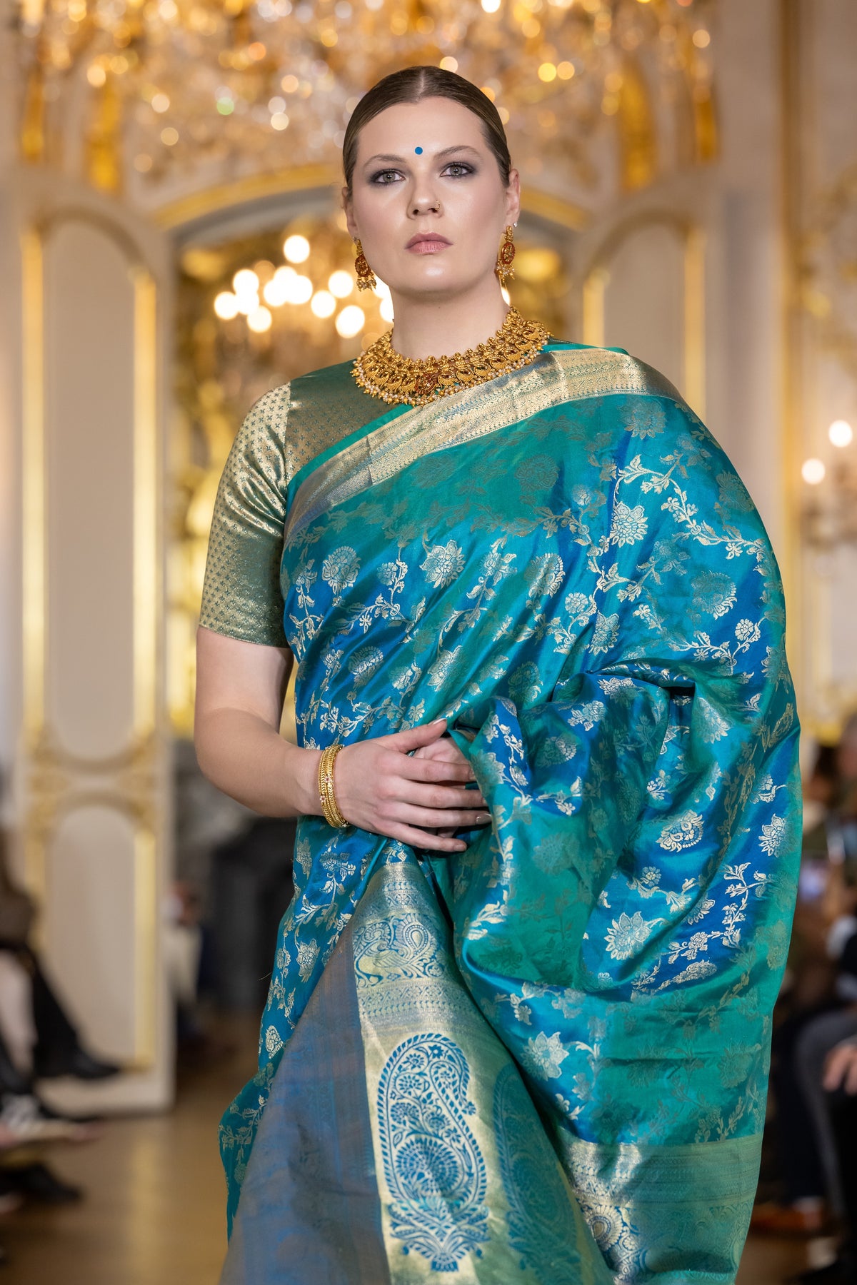 Paris Fashion Show - teal