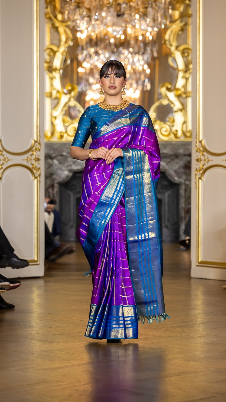 Paris Fashion Show - bluish puple