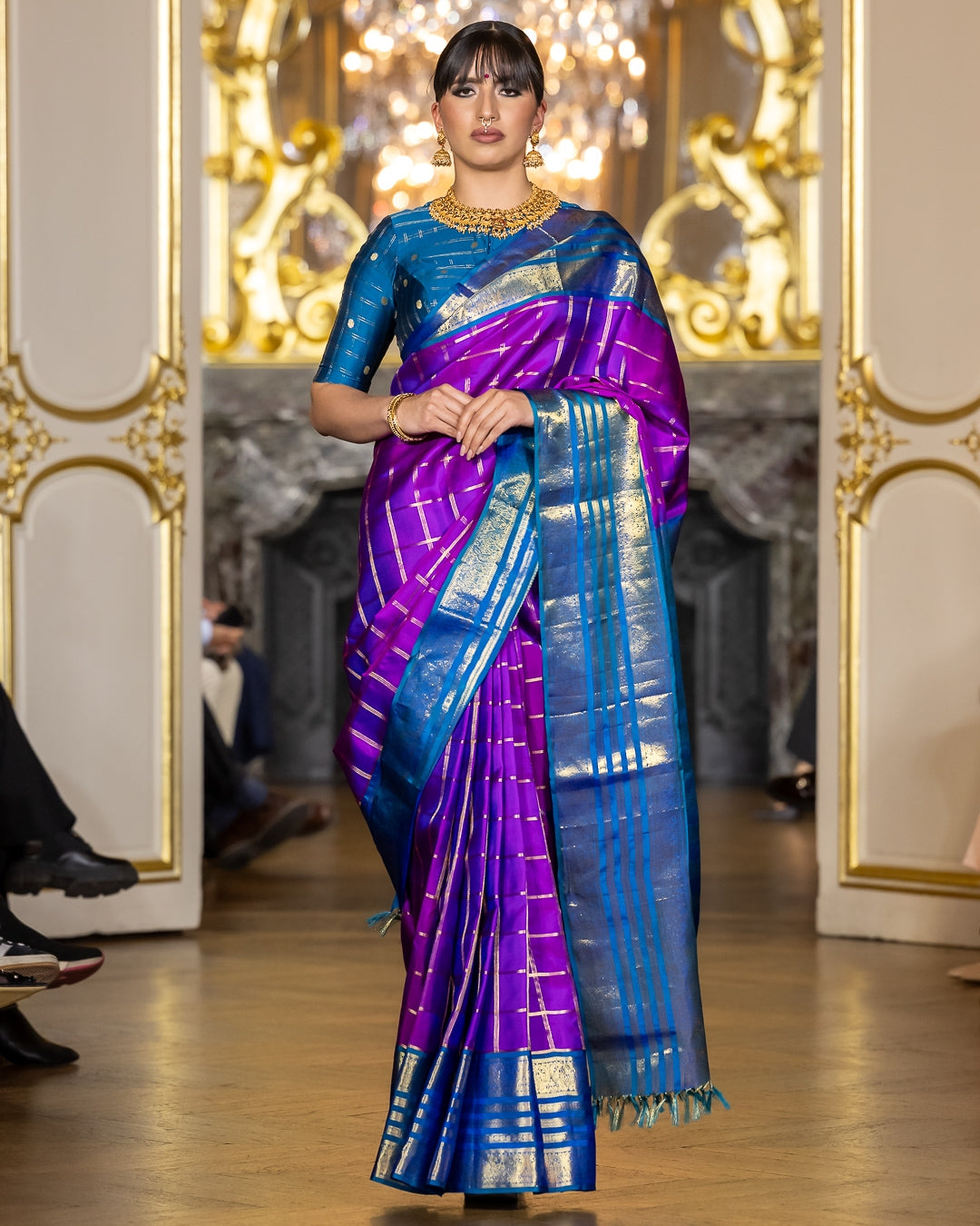 Paris Fashion Show - bluish puple