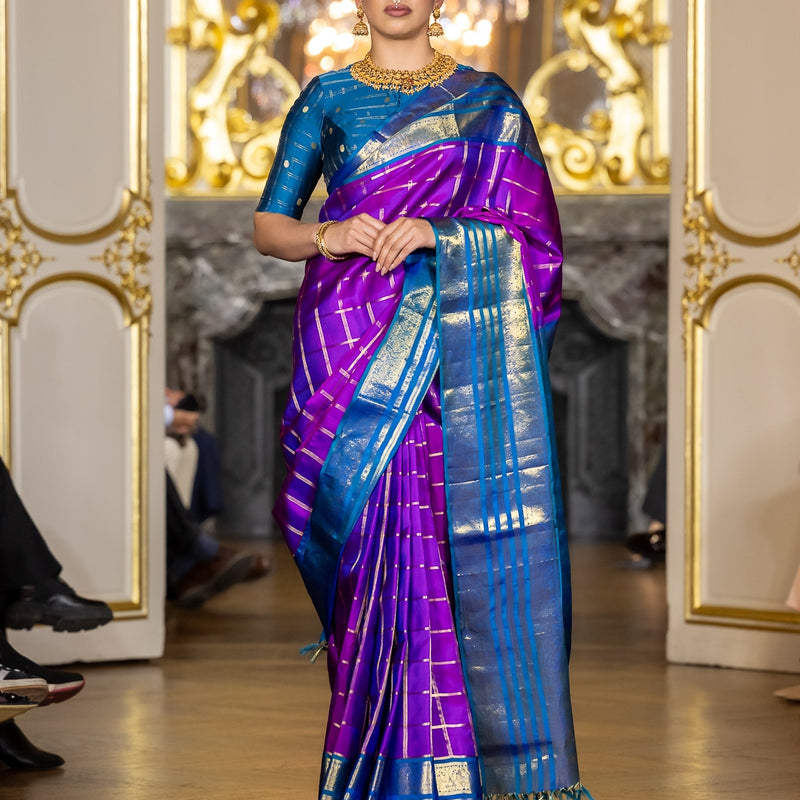 Paris Fashion Show - bluish puple