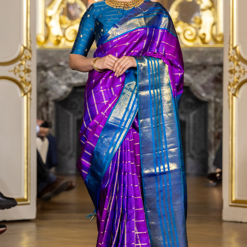 Paris Fashion Show - bluish puple
