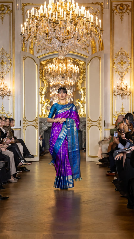 Paris Fashion Show - bluish puple