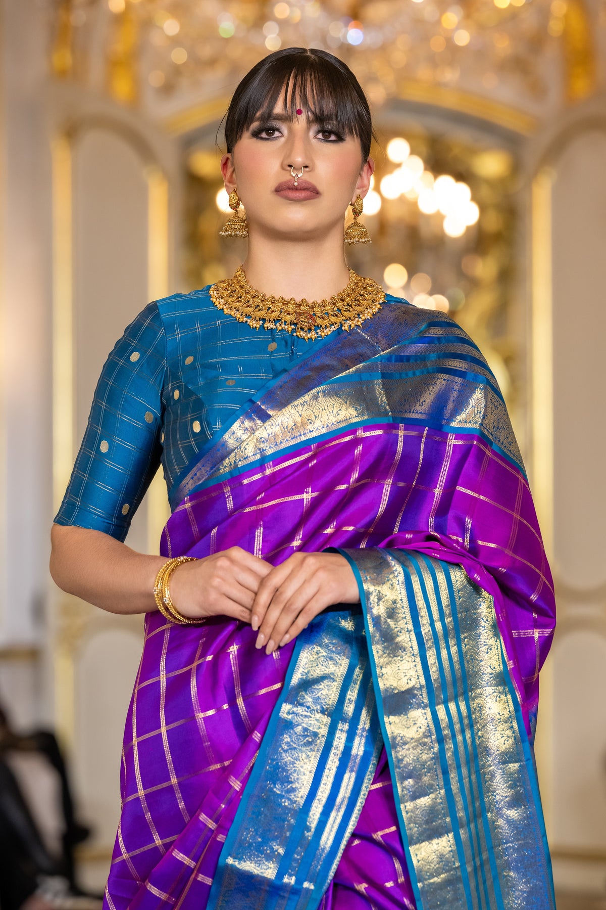 Paris Fashion Show - bluish puple