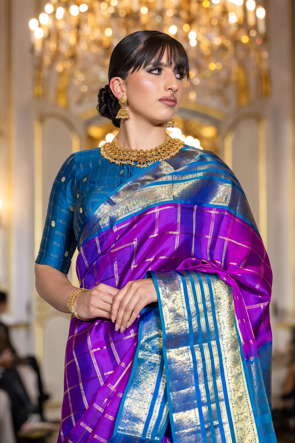 Paris Fashion Show - bluish puple