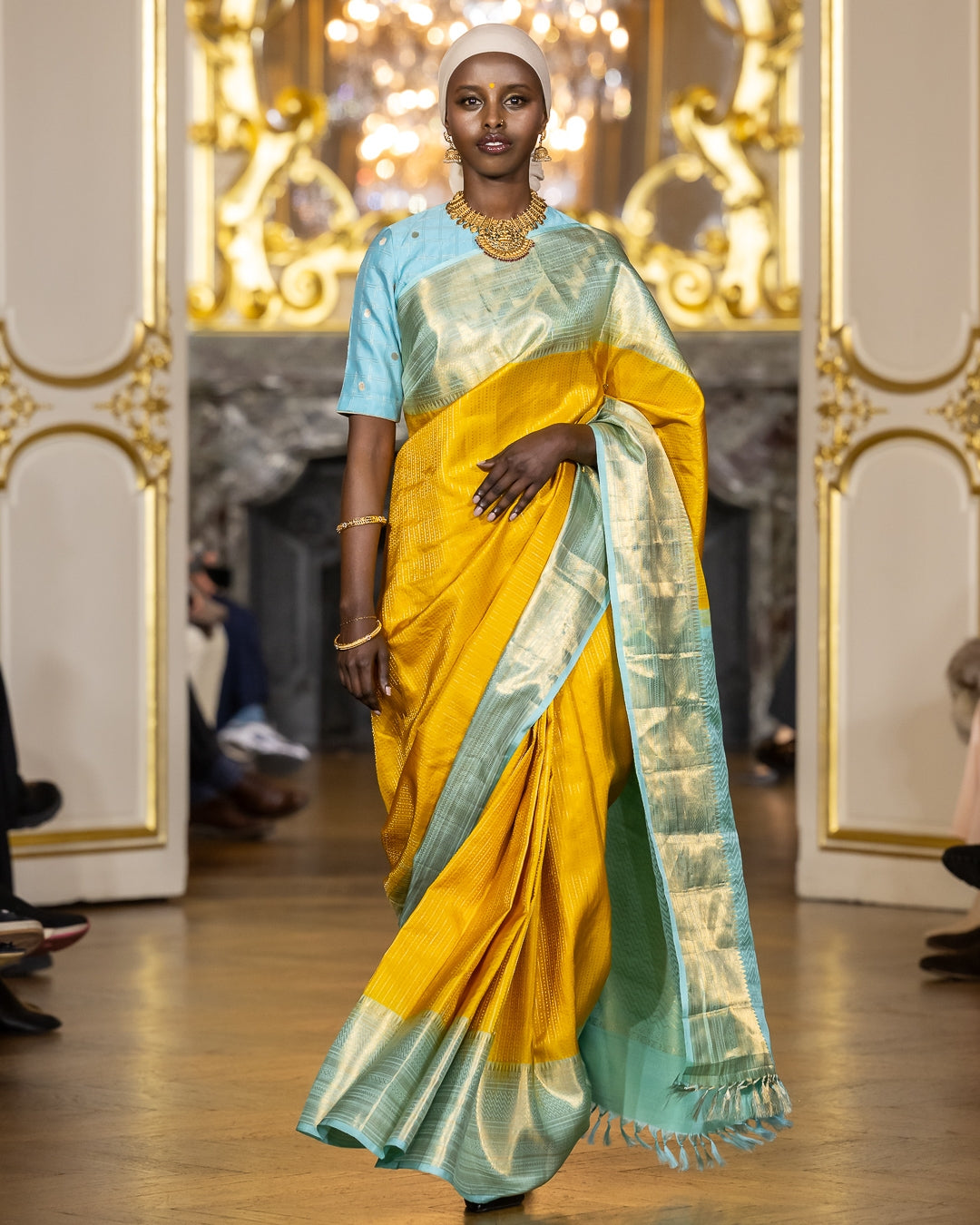 Paris Fashion Days - Yellow and Sky Blue