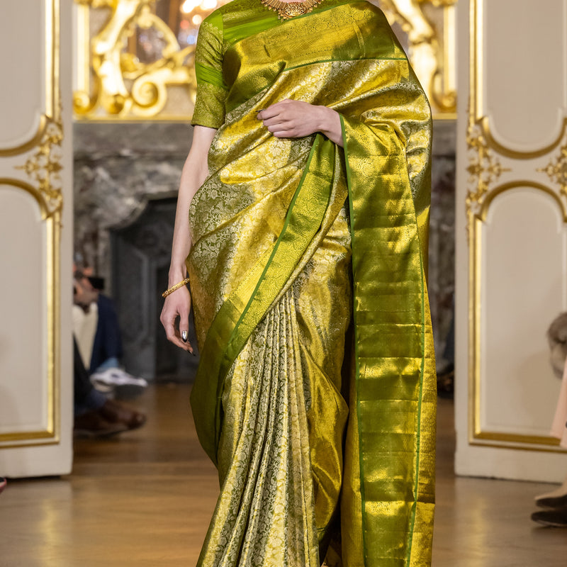 Paris Fashion Show - golden yellow
