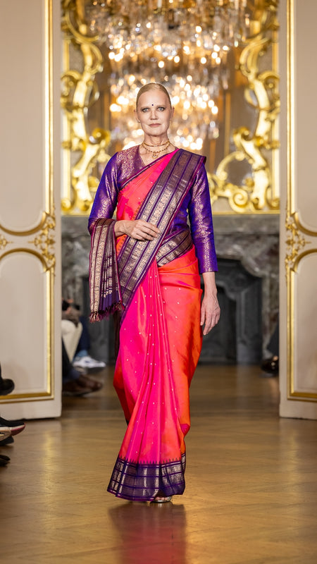 Paris Fashion Show - pink purple
