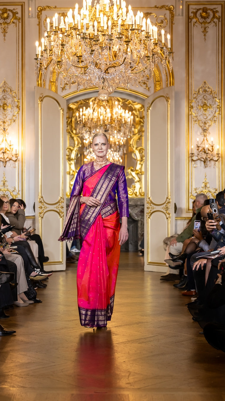 Paris Fashion Show - pink purple