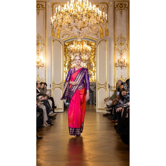 Paris Fashion Show - pink purple