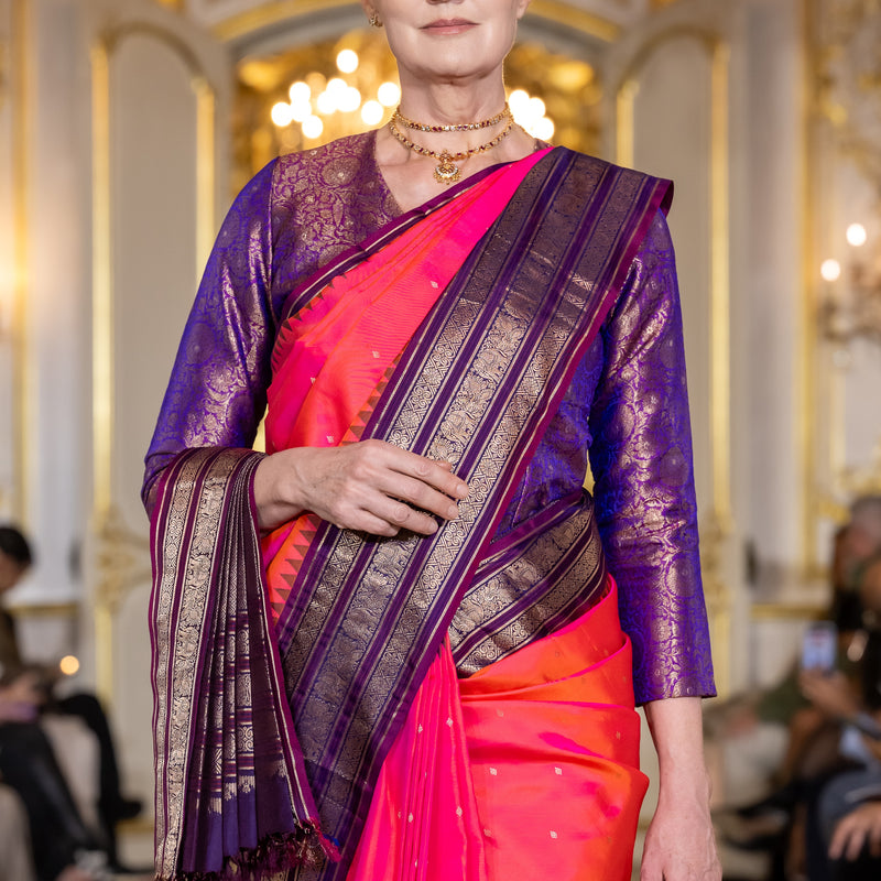 Paris Fashion Show - pink purple