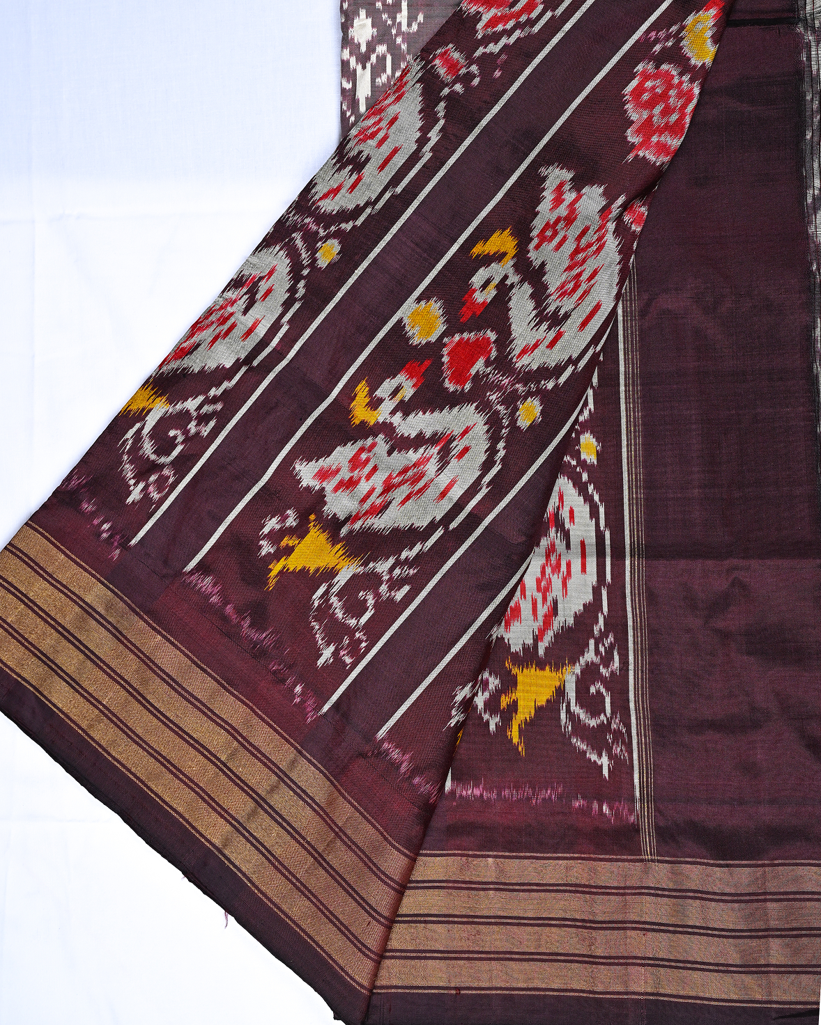 Ikat Silk Saree NB4021
